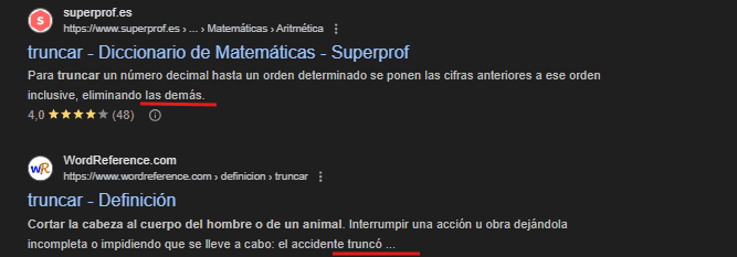 descripciones truncadas